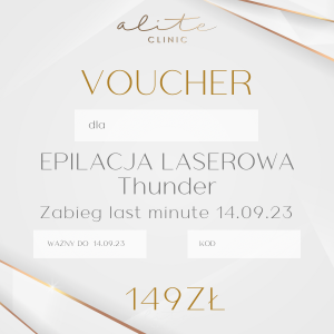 Epilacja laserowa Thunder LAST MINUTE Wrocław