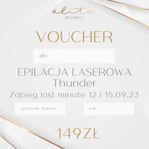 Epilacja laserowa Thunder LAST MINUTE